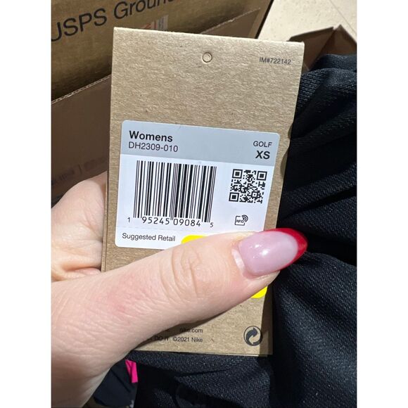 40. Nike NWT Black Dri-FIT Solid Short Sleeve Victory Golf Polo - Picture 5 of 5